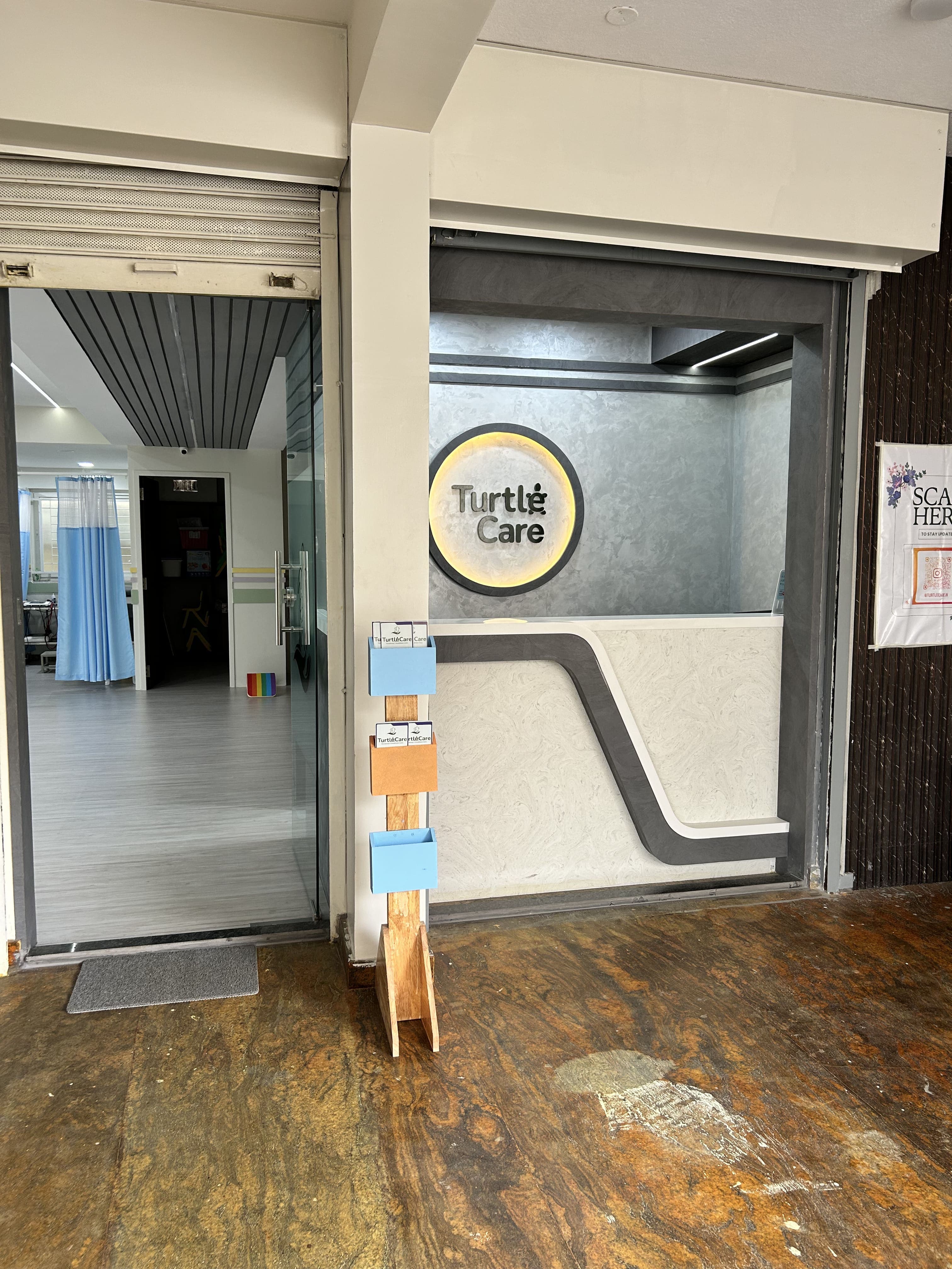 TurtleCare clinic entrance and reception