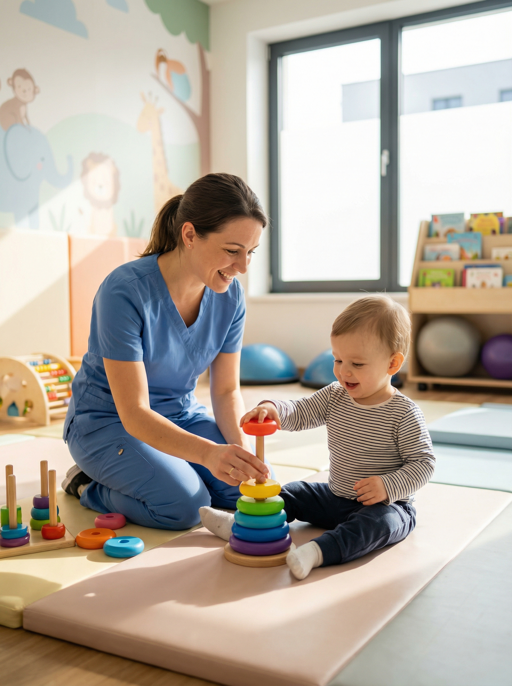 Paediatric physiotherapy session